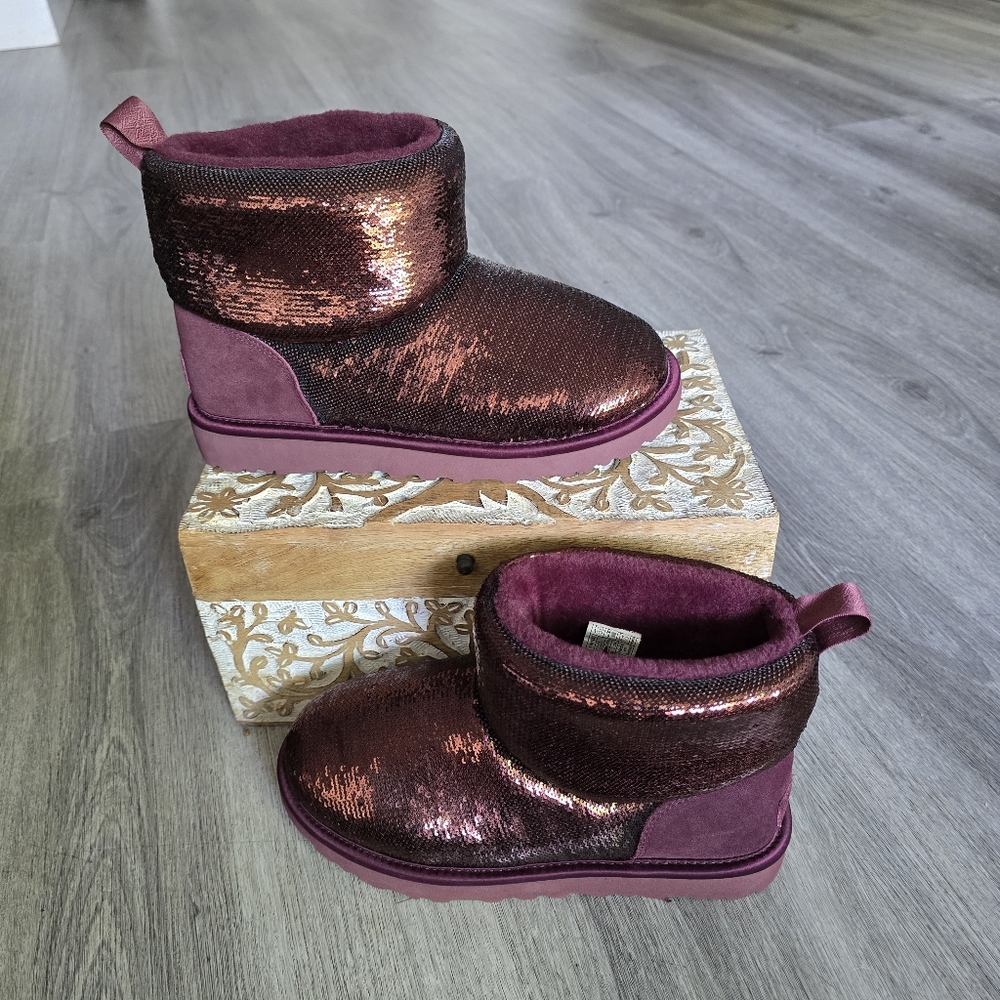 UGG Classic Mini Mirror Ball Boot